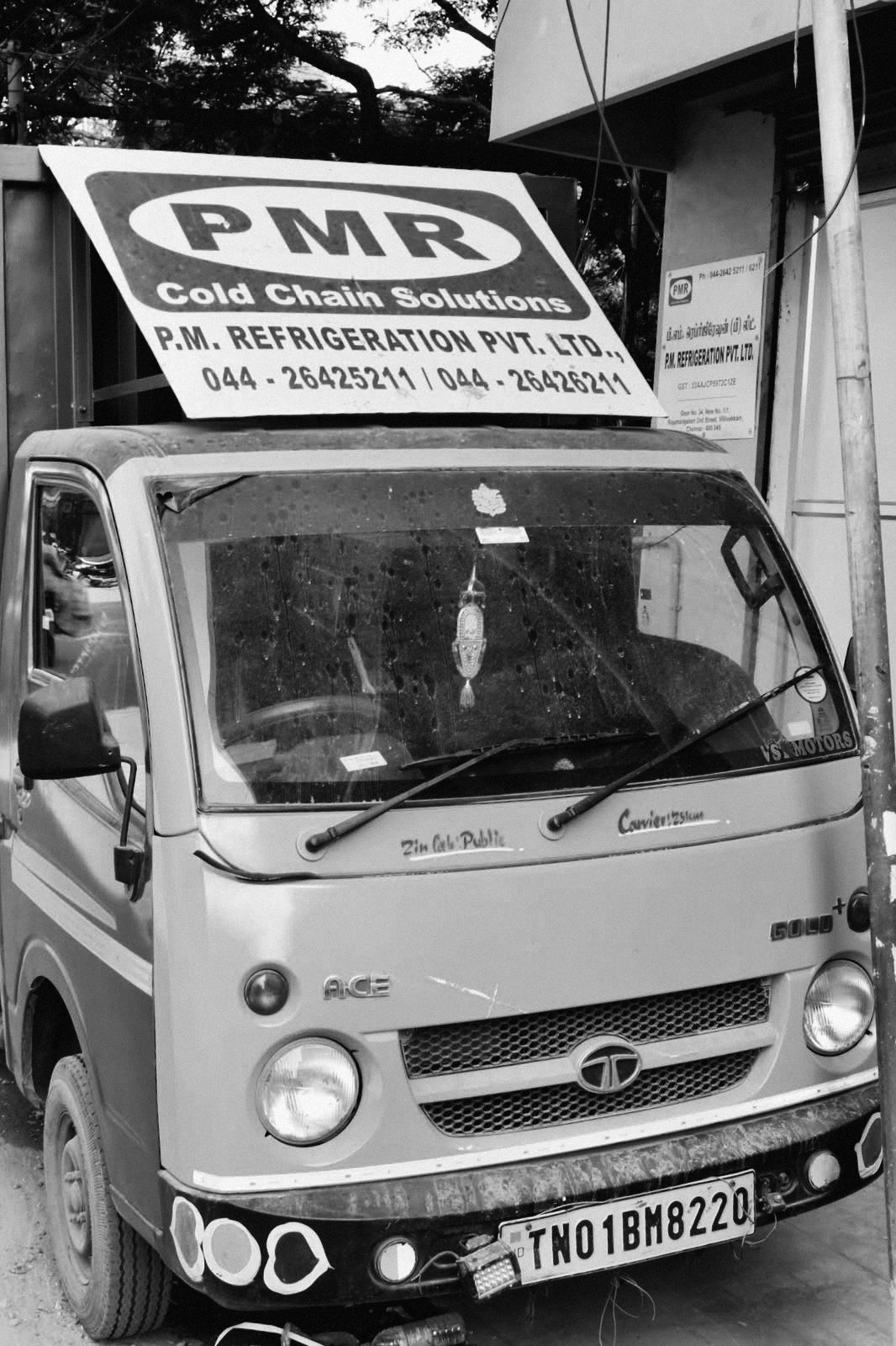PMR delivery vehicle at the Chennai premises